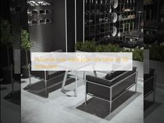 Industrial style metal pipe sofa table set for restaurant